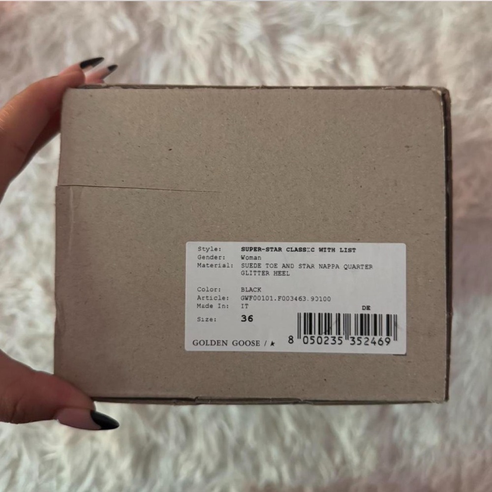 Black Golden Goose Superstar Sneakers - Picture 6 of 8